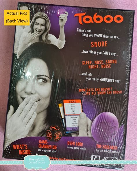 Original Taboo Board Game By Hasbro Lazada Ph