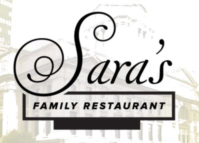 menu  saras family restaurant  fort wayne  sirved
