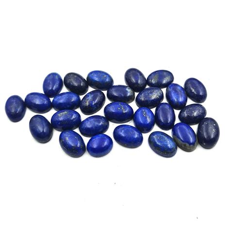 Natural Lapis Lazuli Oval Cabochon Loose Gemstone Lot Pcs Mm