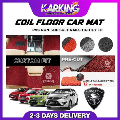 Mm Customized Single Color Car Coil Floor Mat Carpet Nail Backing