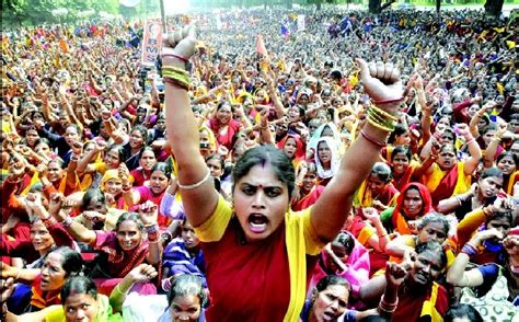 Anganwadi Workers Stage Demo To Press For Salary Hike Odishabytes