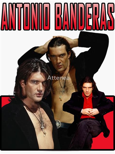 Antonio Banderas 90s Sticker For Sale By Attenea Redbubble