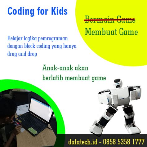 belajar coding  anak anak  mojokerto dafatech kampong robot
