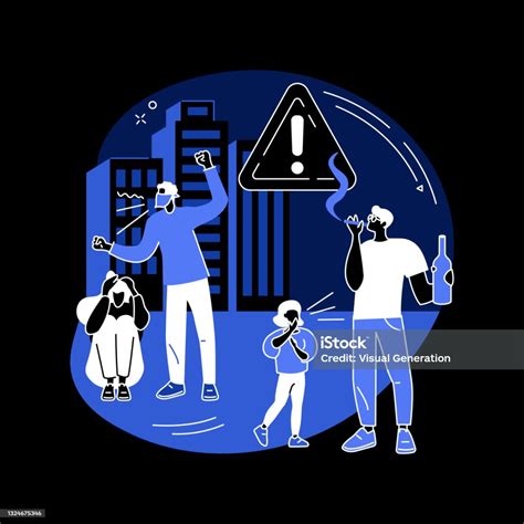 Social Behaviour Abstract Concept Vector Illustration Stock