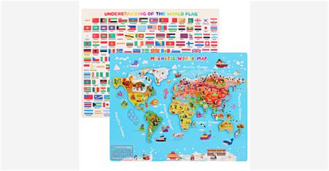 magnetic world map magnetic map puzzlesleemolandcom
