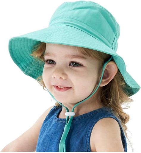 Sun Hat Wide Brim Ctue Boys Girls Summer Beach Bucket Hat Toddler Sun