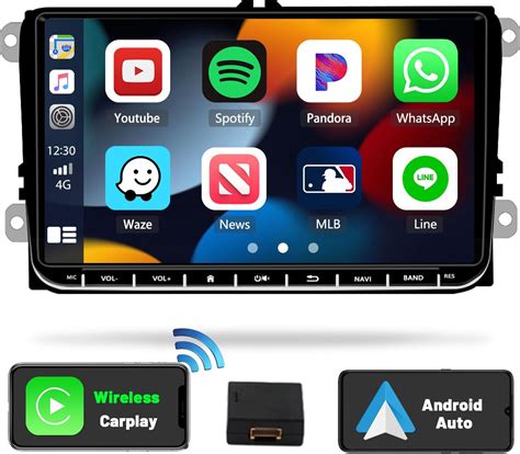 Hikity Wireless Carplay Autoradio Mit Navi F R Vw Golf Android Auto