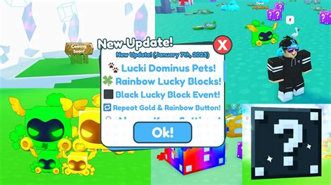 New Rainbow Lucky Blocks Update In Roblox Pet Simualtor X New Pet