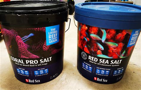 Red Sea Pro Salt Vs Blue Bucket Salt Review Reef2reef