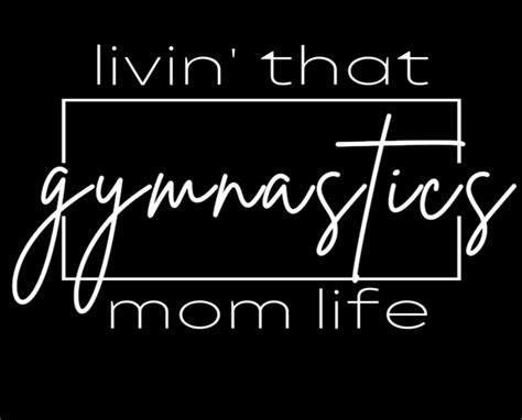 Gymnastics Mom SVG PNG Gymnastics Mama Svg Png Livin That Etsy