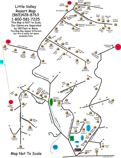 Resort Map :: Little Valley Mountain Resort