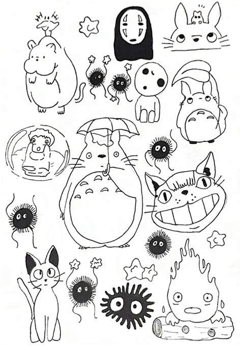 Pin By L E L E N A On Tatuajes In 2024 Ghibli Tattoo Mini Drawings Doodle Drawings