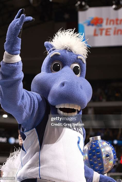 Dallas Mavericks mascot Champ the Horse during preseason game vs ...