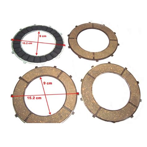 CLUTCH FRICTION PLATE KIT 4 PCS FOR ROYAL ENFIELD BULLET 597050 HKT