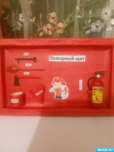 Макет пожарного щита (1 фото). Воспитателям детских садов, школьным ...