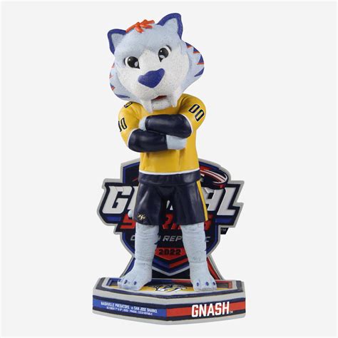 Gnash Nashville Predators 2022 NHL Global Series Mascot Bobblehead FOCO