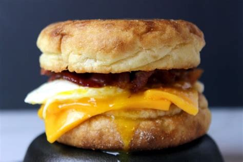 Egg Bacon And Cheese McMuffin Copycat Dinner Then Dessert