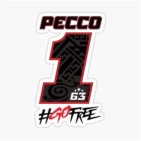 Francesco Pecco Bagnaia Race Number Sticker For Sale By Hay Dem