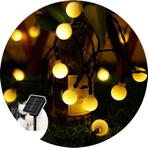 Guirlande Lumineuse Exterieure Interieur Solaire Led Petite Boule Ronde