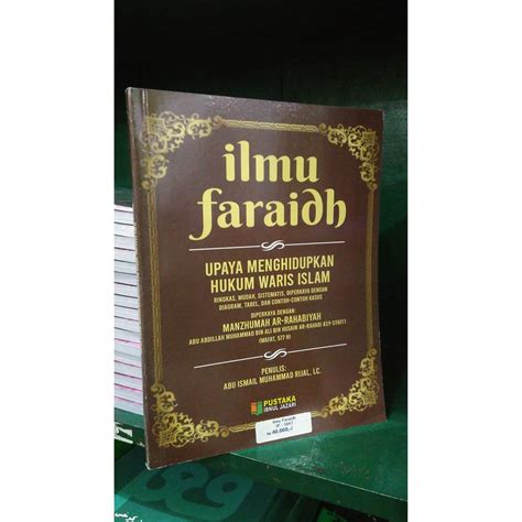 Jual BUKU CARA MENGHITUNG WARISAN MENURUT ISLAM ILMU FARAIDH Shopee