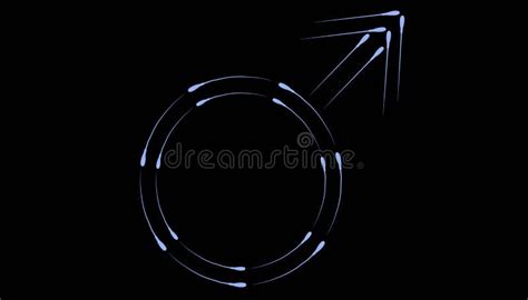 male gender symbol  sperm cells stock illustration illustration