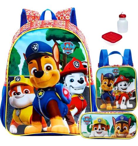 Mochila Patrulha Canina Paw Patrol Escolar Tamanho Grande MercadoLivre