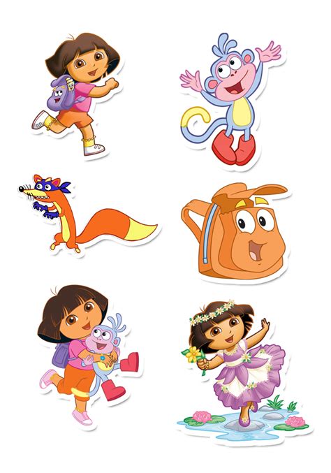 Dora The Explorer Cup Cake Toppers For Birthday Decoration