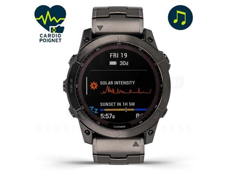 Garmin Fenix X Sapphire Solar Titane Pas Cher