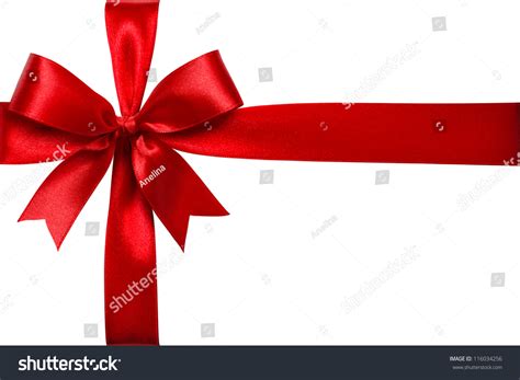 Shiny Red Satin Ribbon On White Stock Photo 116034256 | Shutterstock 