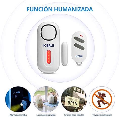 Kerui D Sensor De Alarma Para Puertas Y Ventanas Con Sistema De Alarma