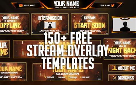 150+ FREE Stream Overlay Templates | Graphic Design Resources