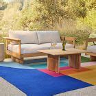 Half Moon Layered Blocks Indoor/Outdoor Rug | West Elm