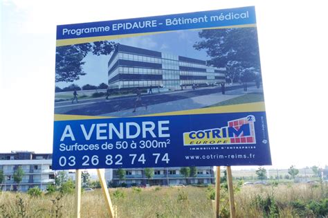 Panneau Grand Format X M Cotrim Europe Reims Publicit