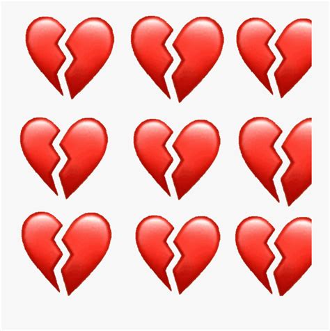 Broken Heart Apple Emoji , Free Transparent Clipart - ClipartKey