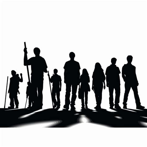 Protesto Rally March Picket Sign Silhouette Vetor Premium