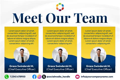 Meet Our Team Banner Template Postermywall