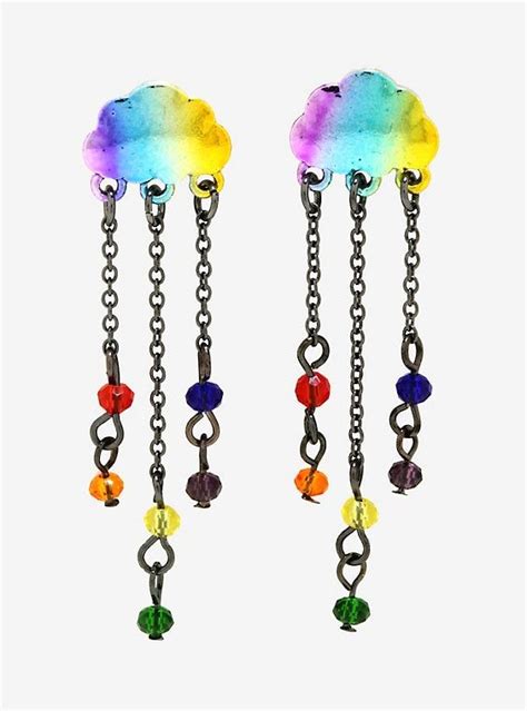 Rainbow Cloud Dangle Earrings Rainbow Cloud Dangle Earrings Dangles