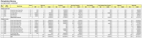 Contoh Laporan Stok Barang Harian Excel Berbagai Contoh