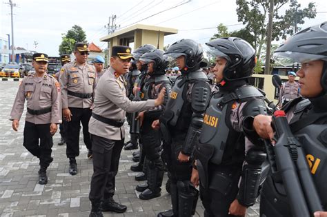 Masuki Tahapan Pemilu Polres Sukoharjo Gelar Apel Kesiapan Sarana