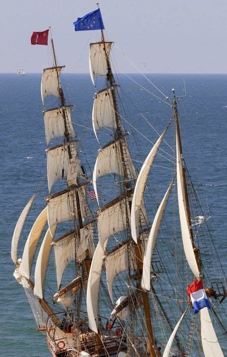 Dutch Bark Europa An Exceptionnally Complete Sailplan With The