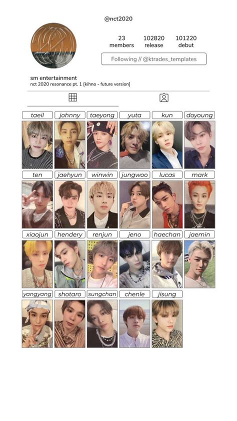 NCT Jaemin Resonance Kihno Photocard Core Global Org