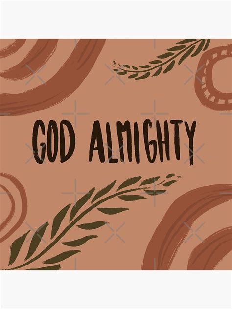 "GOD ALMIGHTY word art" Art Print for Sale by ATI-Art | Redbubble