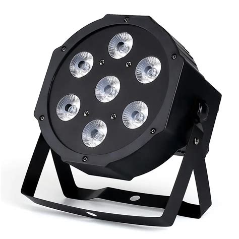 7x18W LED Par Lights RGBWA UV 6in1 LED DJ Wash Light Stage Dmx Light