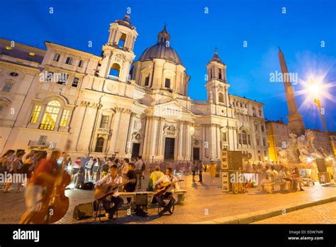 Navona square in Rome, Italy Stock Photo - Alamy