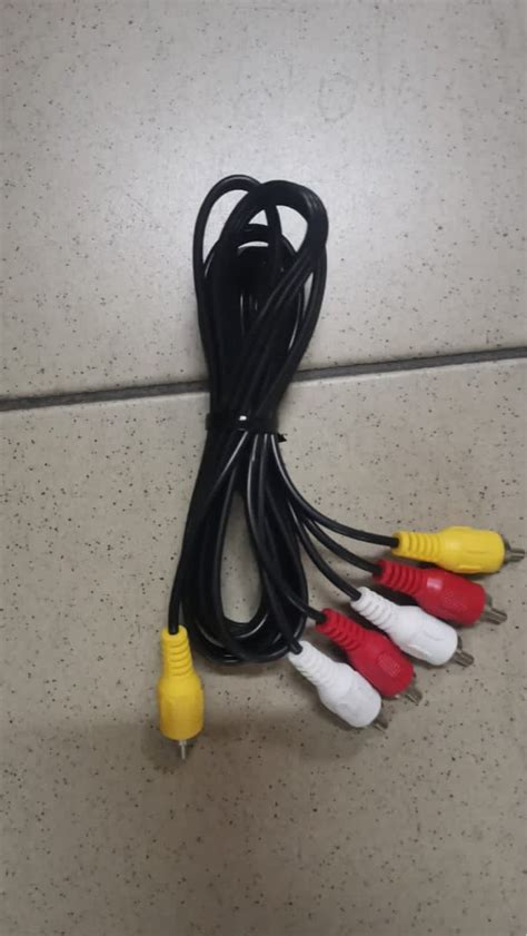 RCA AV TV Cable 1.5M, TV & Home Appliances, Electrical, Adaptors ...