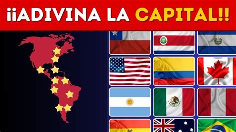 ADIVINA LAS CAPITALES DE AMÉRICA Quiz Geografía YouTube