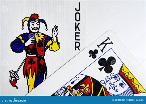 Joker And King Cards Royalty Free Stock Images Image