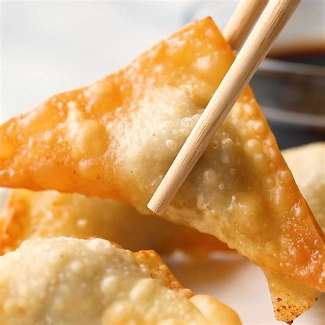 Fried Wonton Best Homemade Wontons Recipe Rasa Malaysia Artofit