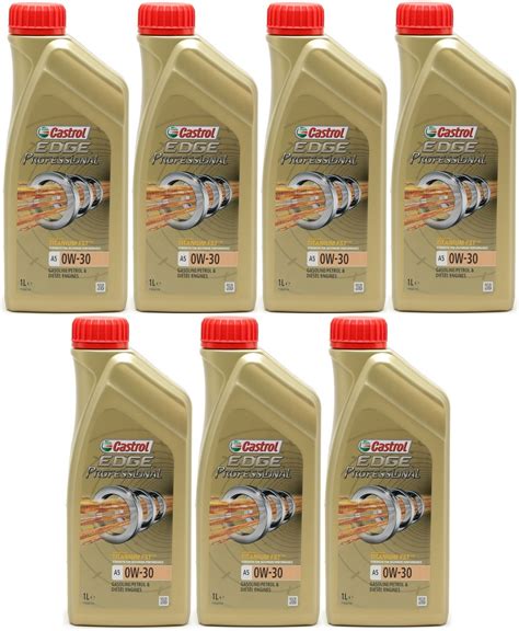 Castrol Edge Professional A5 0W 30 Fluid Titanium VOLVO A5 B5 7x1l 7