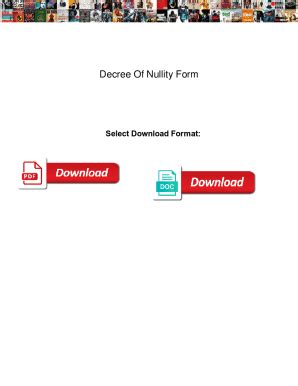 Fillable Online Decree Of Nullity Form. Decree Of Nullity Form foreign ...